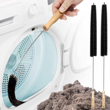 Holikme 2-Pack Dryer Vent Cleaner Kit – 304 Stainless, Household Use