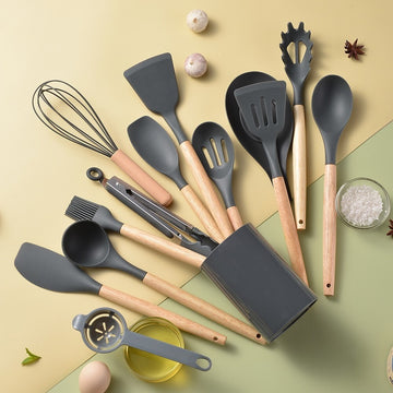 Silicone Cooking Utensil Set – Heat-Resistant, Nonstick Spatula Tools