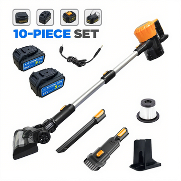 "Dual-Battery Household Vacuum Cleaner Set with Free Gifts."