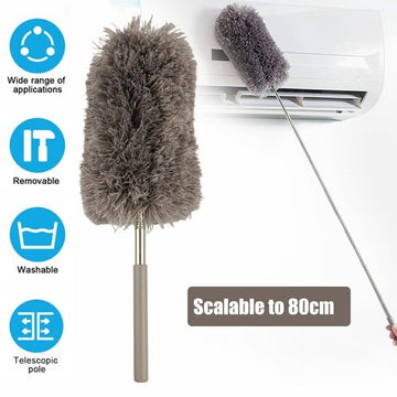 Extendable Microfiber Duster – Soft Feather Brush for Household Cleaning