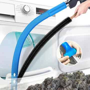 Dryer Vent Cleaner Kit – Compatible with All Vacuums, Removes Lint."