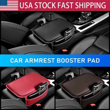 Car Armrest Cushion Cover – Center Console Pad with Pocket