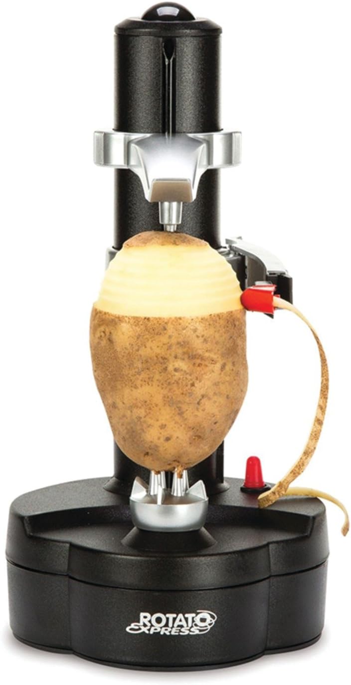 Rotato Express Electric Peeler – Includes 2 Spare Blades – Safe, Easy, and Effortless Peeling for Vegetables & Fruits.