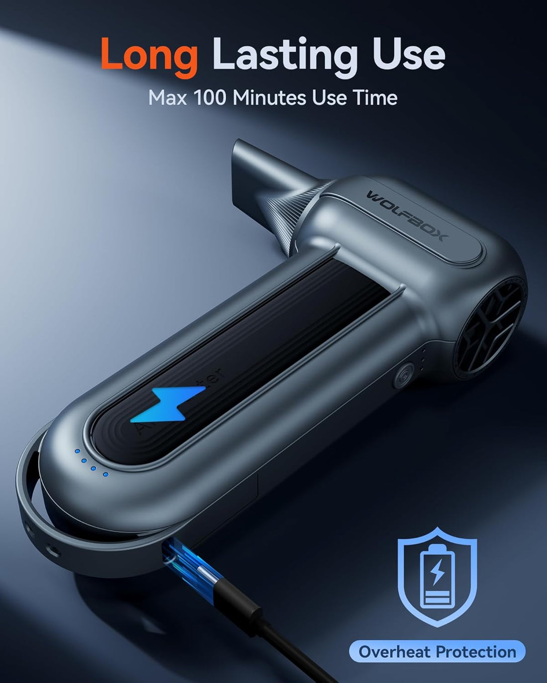 150000RPM Cordless Electric Air Duster – 3-Speed Rechargeable Blower for Home, Car & Electronics