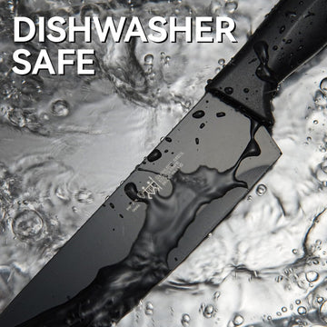 HUNTER.DUAL 15-Pc Kitchen Knife Set with Self-Sharpening Block – Dishwasher Safe, Anti-Slip Handles