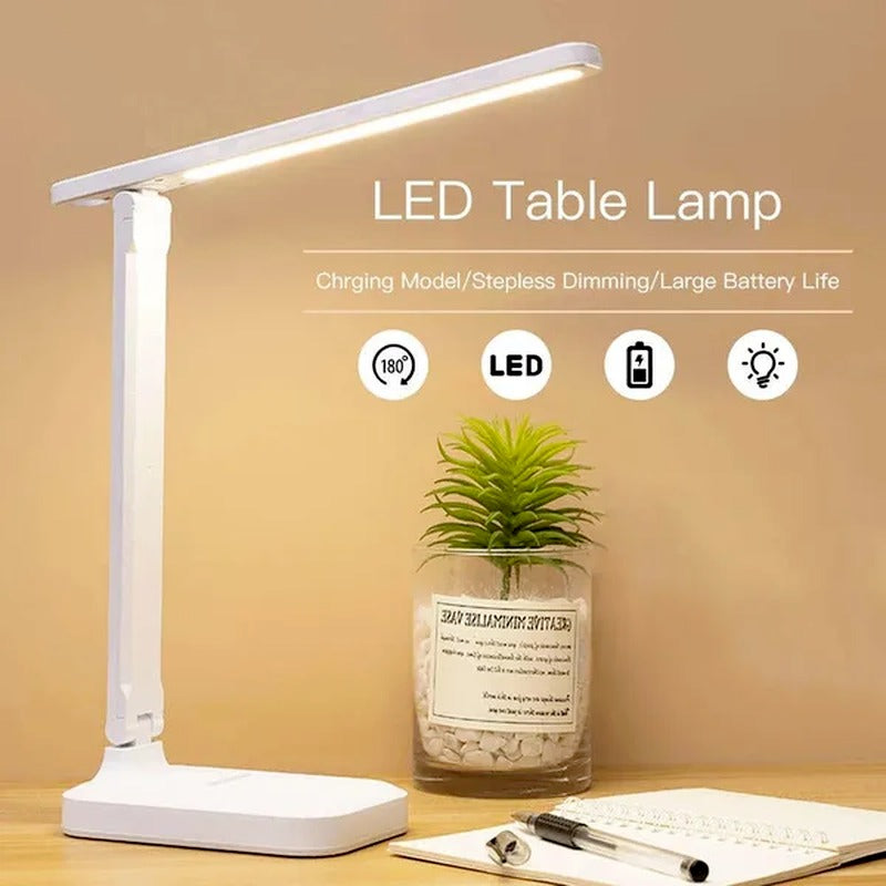LED Touch Sensor Desk Lamp – Foldable, Eye-Caring Reading Light