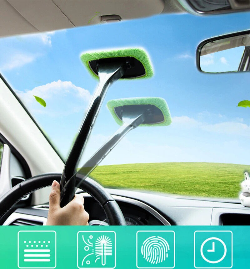 3-Pack Microfiber Car Window & Windshield Cleaning Brush