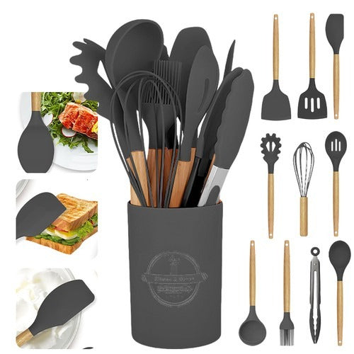 Silicone Cooking Utensil Set – Heat-Resistant, Nonstick Spatula Tools