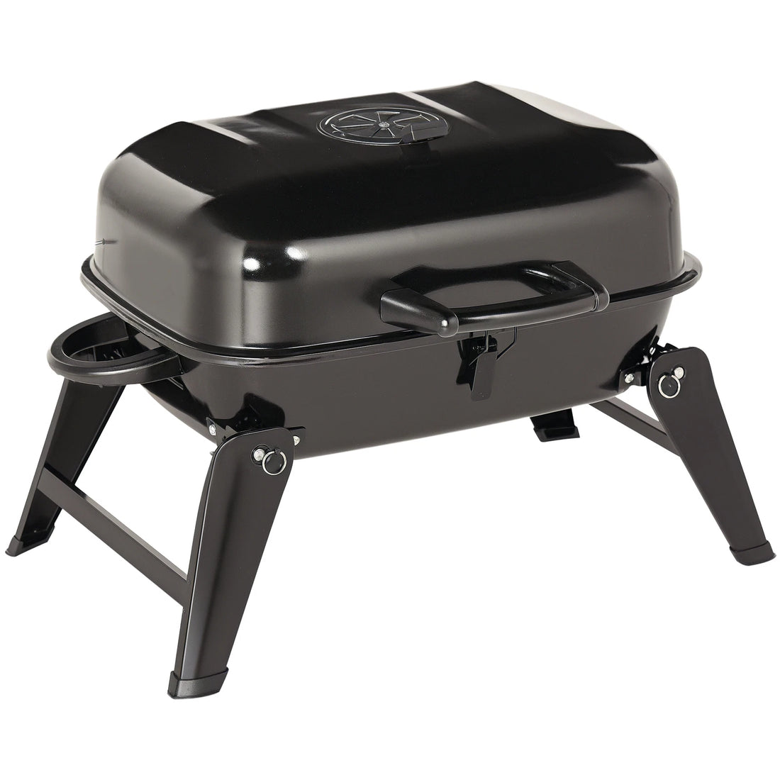 Portable Tabletop Charcoal BBQ Grill – Outdoor Camping & Picnic Cooker with Air Vent